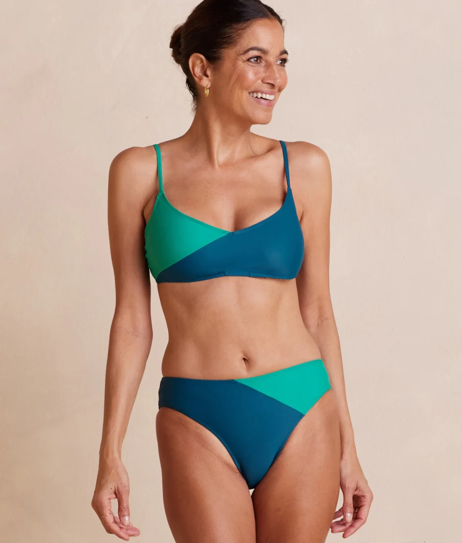 The Marina Bikini Top - Seaglass & Seaweed - Image 4