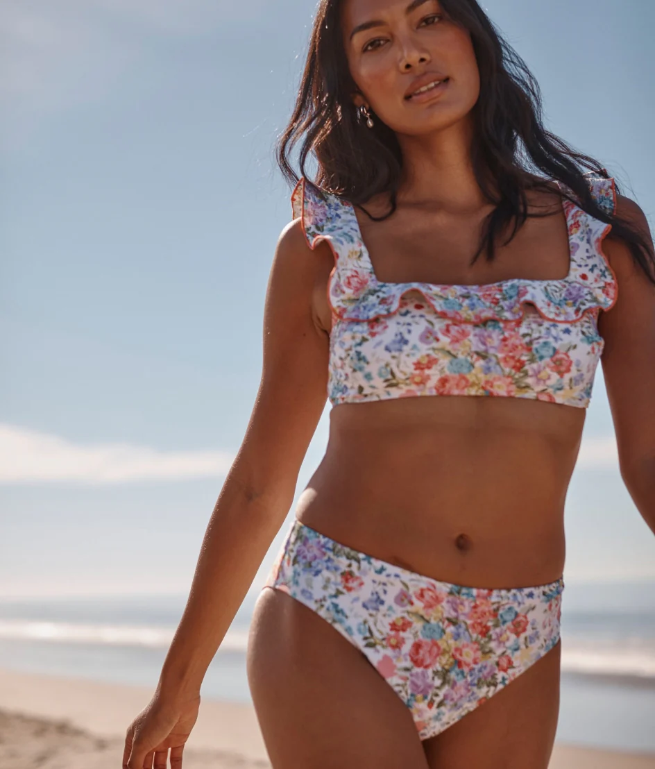 The Classic Mid-Rise Bikini Bottom - Bouquet Parade - Image 6