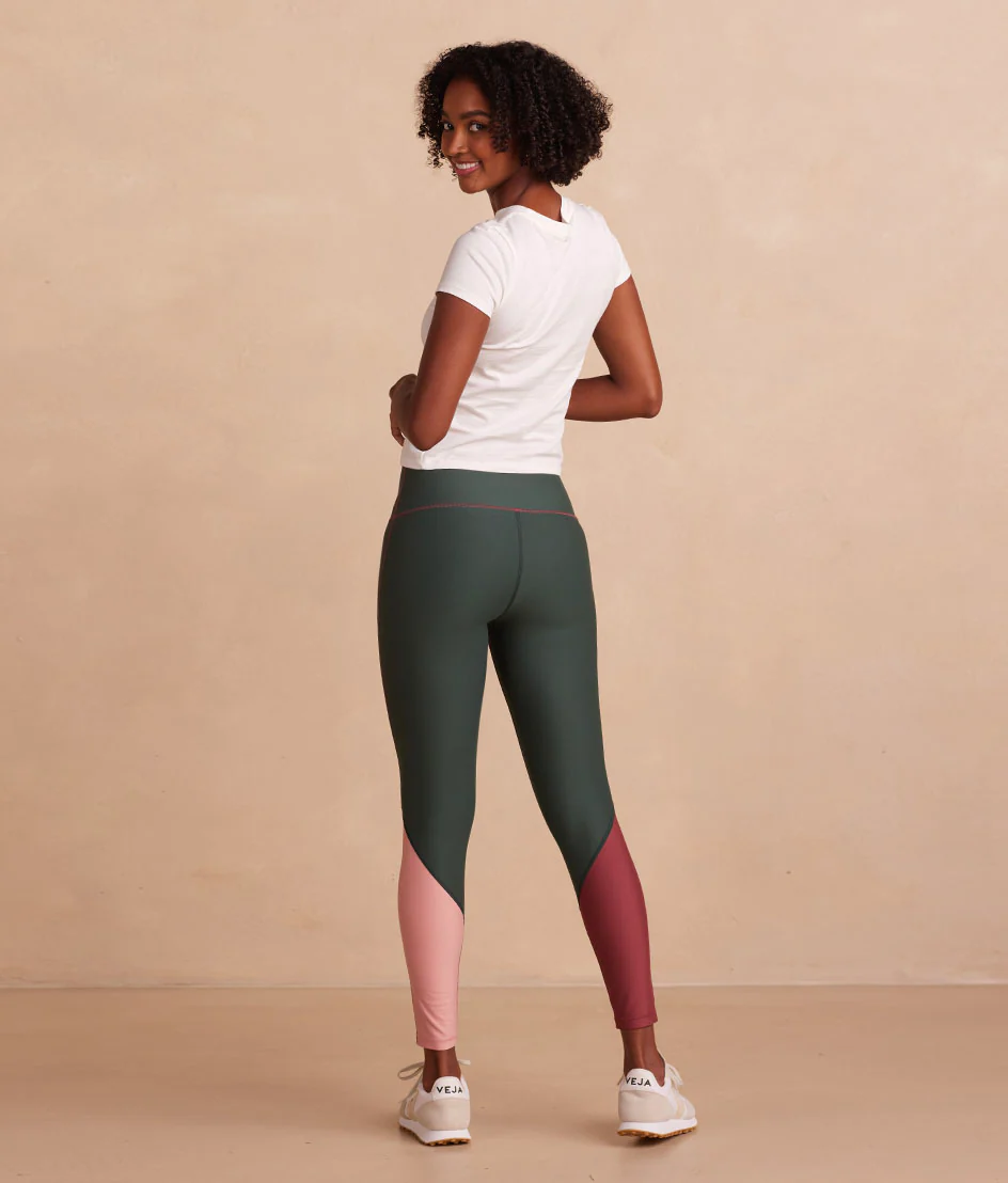 The Colorblock High-Rise Full-Length Leggings - Eden & Shell & Rosewood - Image 2