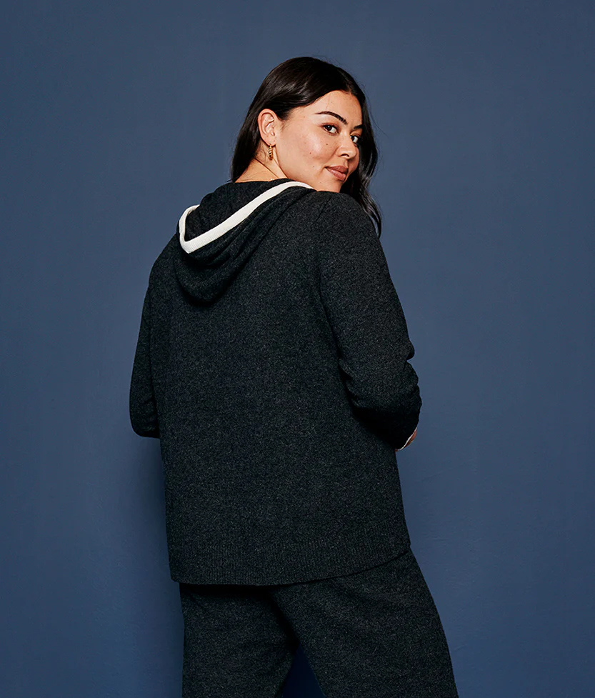 The Coziest Cashmere Blend Hoodie - Main - Image 10