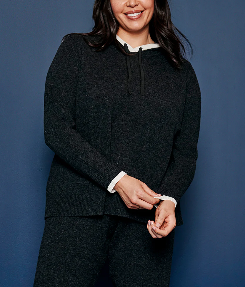 The Coziest Cashmere Blend Hoodie - Main - Image 9