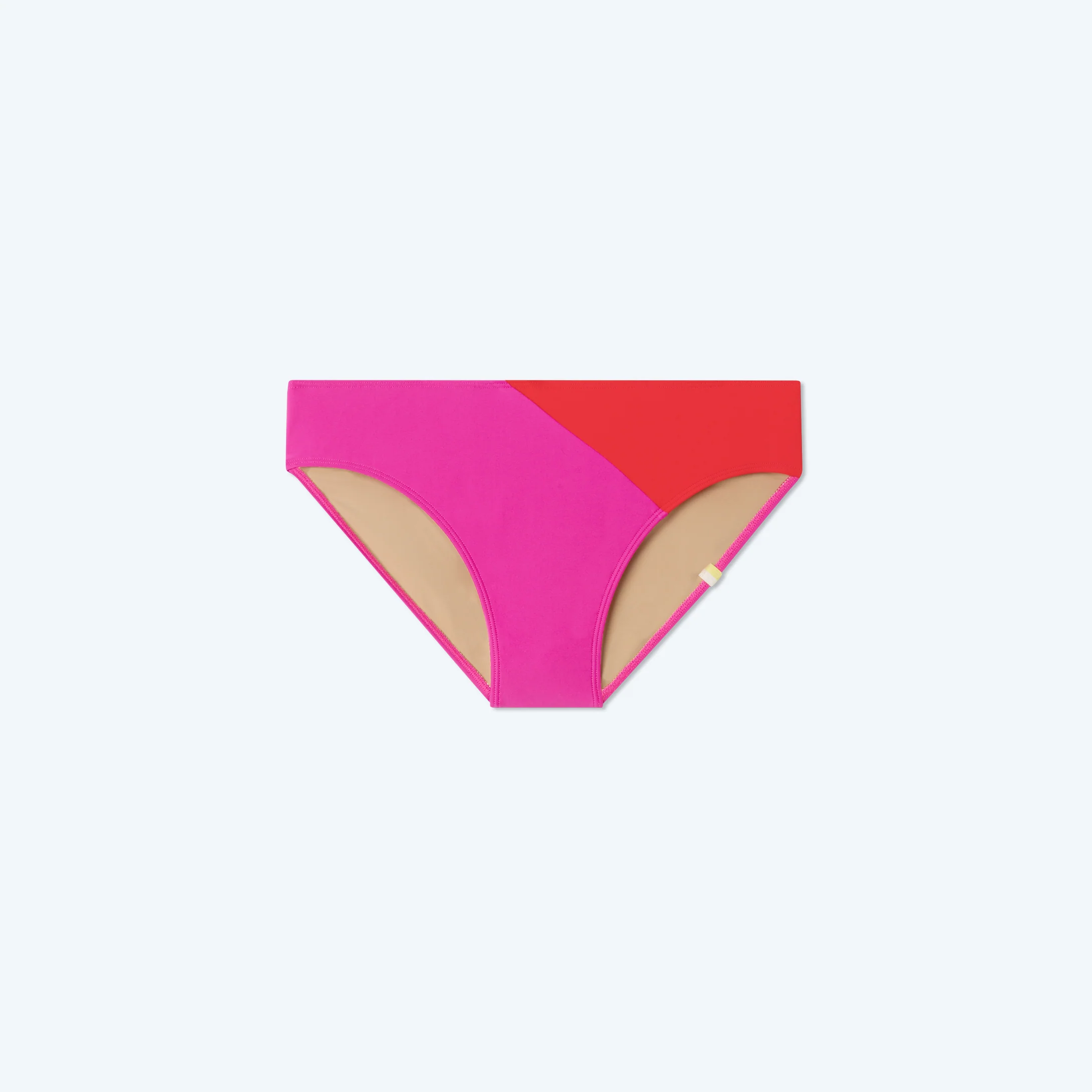 The Diagonal Mid Rise Bottom - Hibiscus & Grapefruit - Image 5