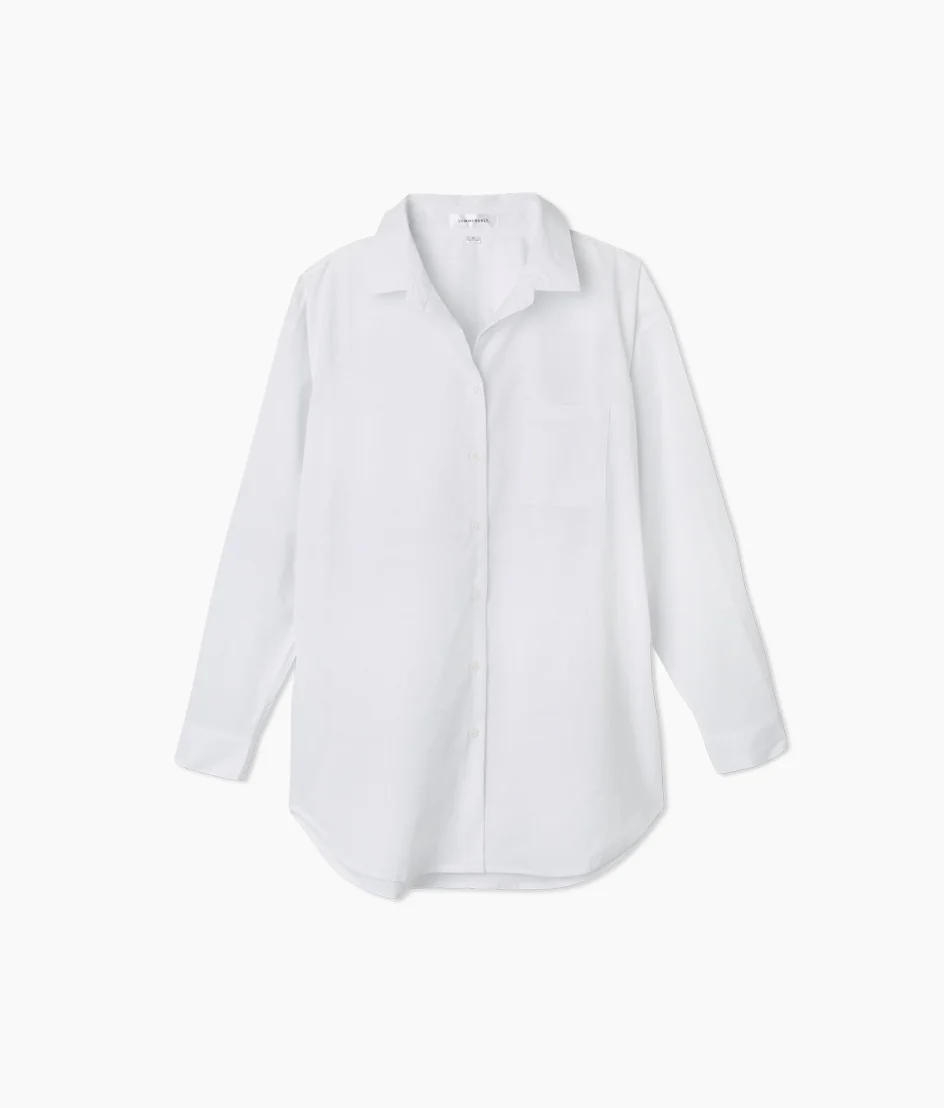The Perfect Boyfriend Shirt - White Sand - Image 6