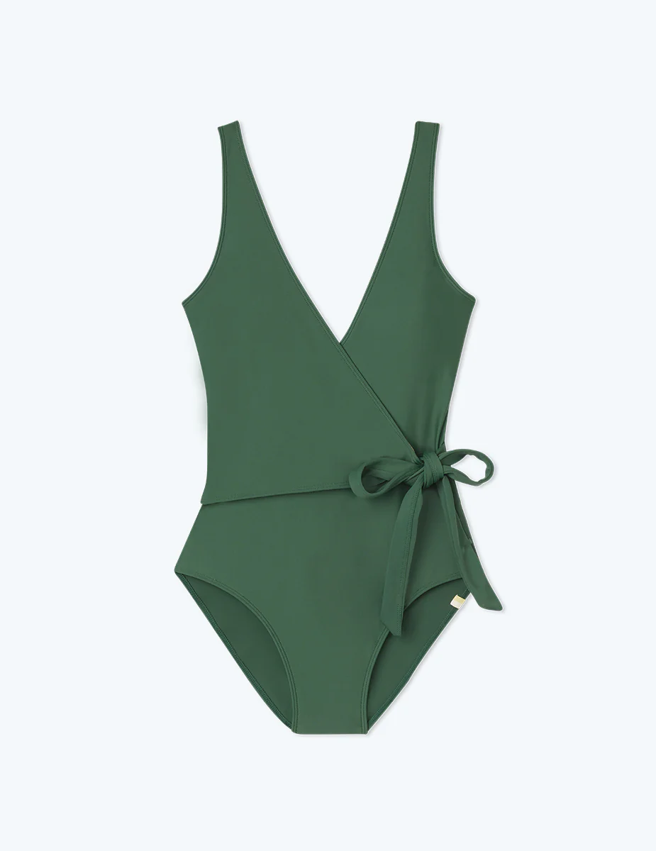 The Perfect Wrap One-Piece - Olive - Image 6