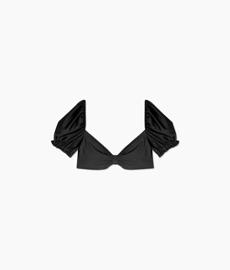 The Puff Sleeve Bikini Top - Sea Urchin - Image 5