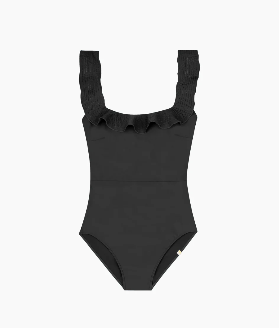 The Ruffle Seaway Square Neck One-Piece - Sea Urchin - Image 3