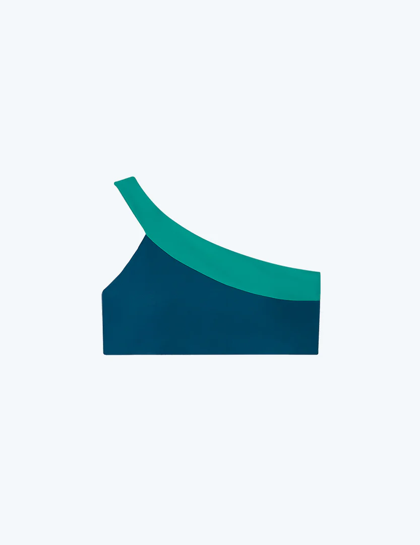 The Sidestroke Bikini Top - Seaglass & Seaweed - Image 6