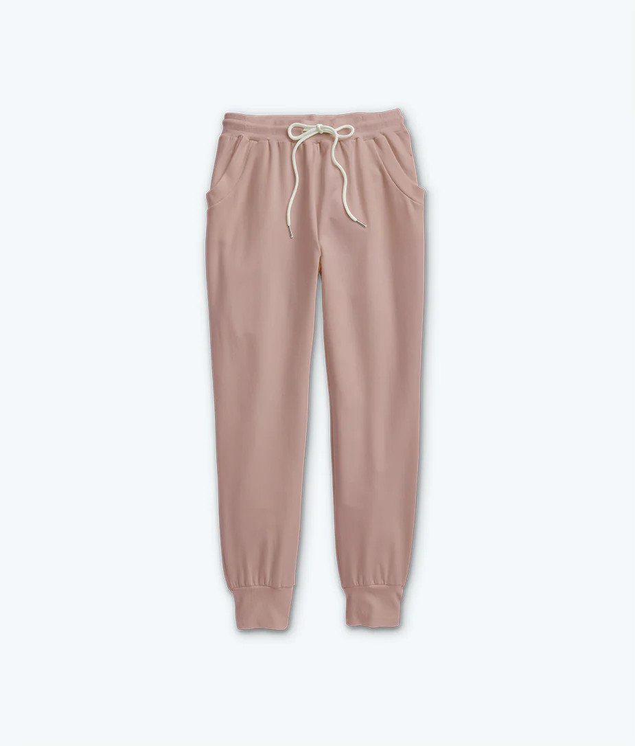 The Softest French Terry Jogger - Petal - Image 6